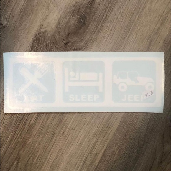 🔥 4 for $20 🔥 ✨ New! Eat, Sleep, Jeep Car Decal ✨ - Picture 2 of 2